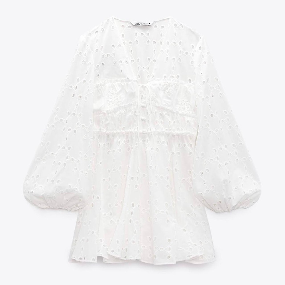 ZARA EYELET DRESS